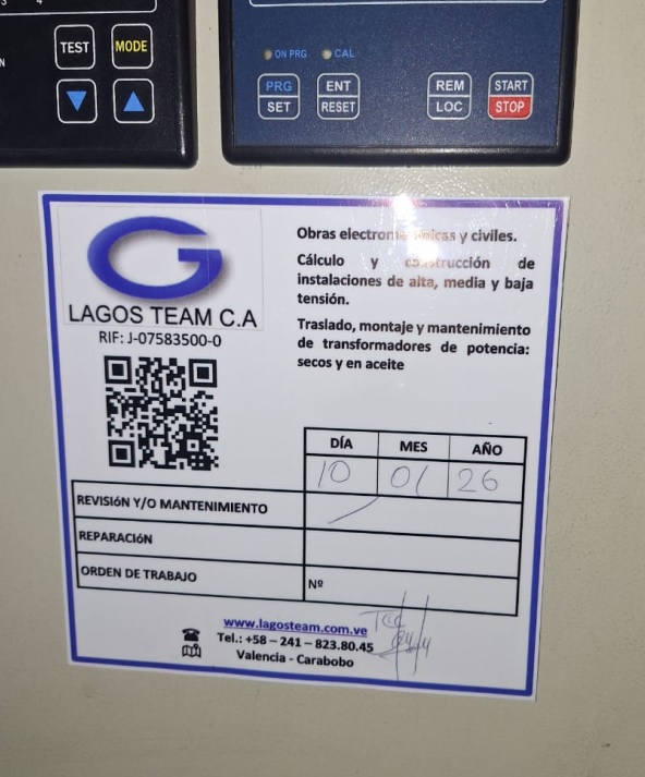 Lagos Team - Etiqueta de identificación y QR